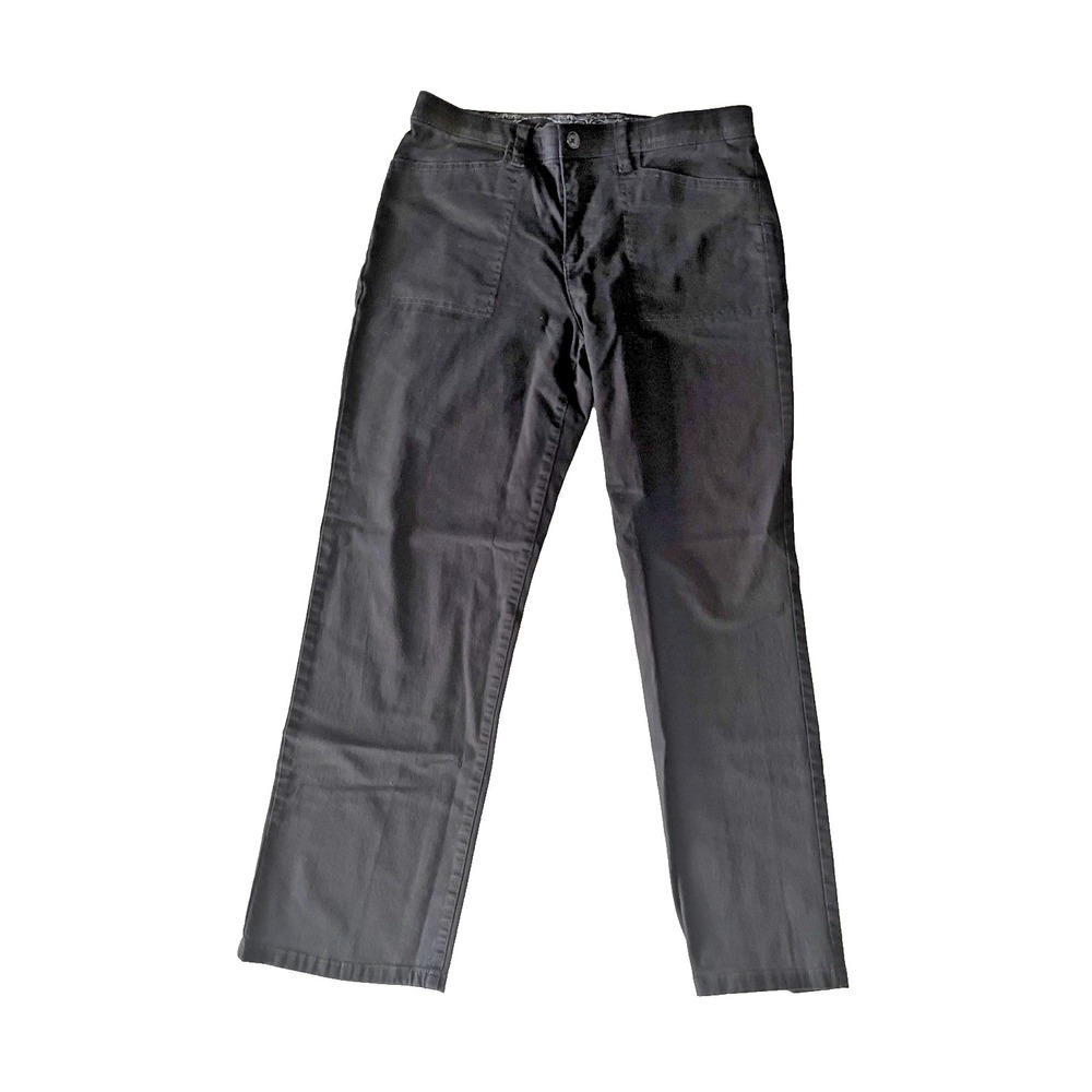Gloria Vanderbilt Women's Size 10S *10 Short* Black Chino Straight Leg